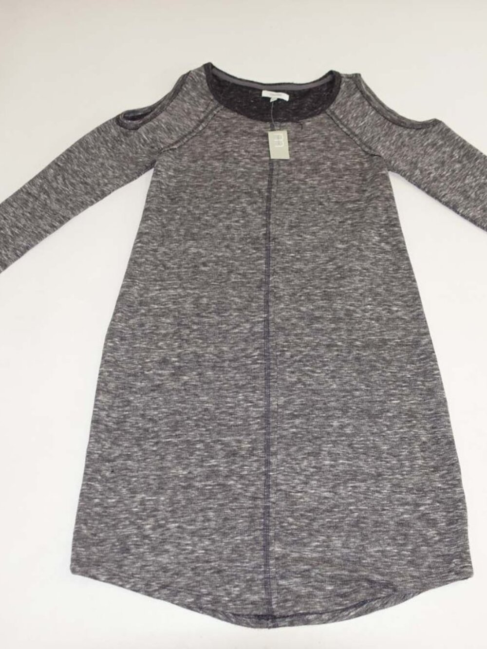 Maurices Women's Cold Shoulder Sweater Dress Size XS NWT Long Sleeves Gray